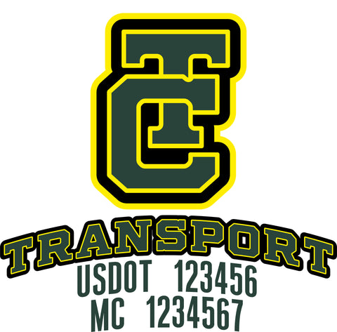  Truck Door Decal with USDOT & MC