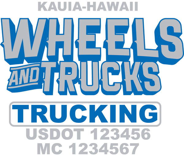  Truck Door Decal with USDOT & MC