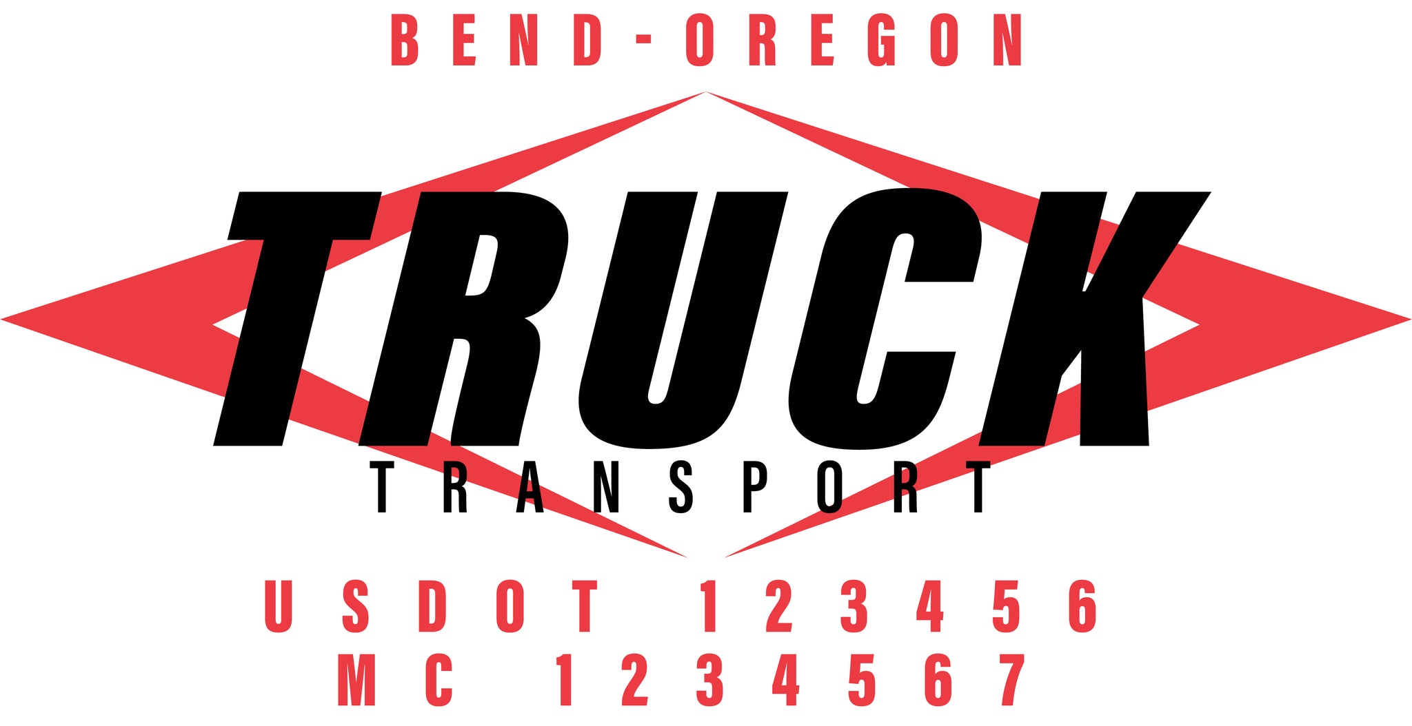  Truck Door Decal with USDOT & MC