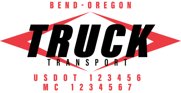  Truck Door Decal with USDOT & MC