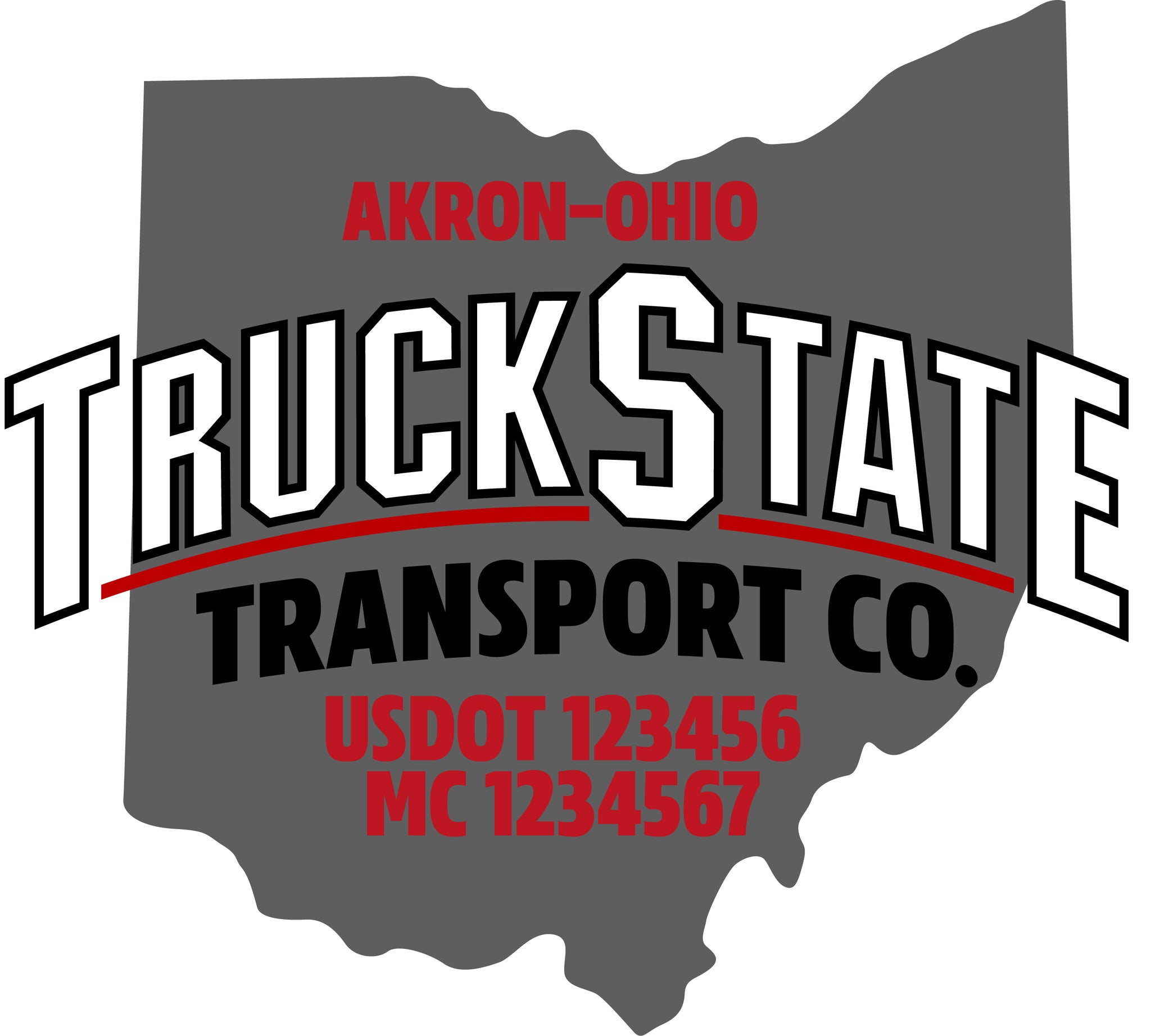  Truck Door Decal with USDOT & MC