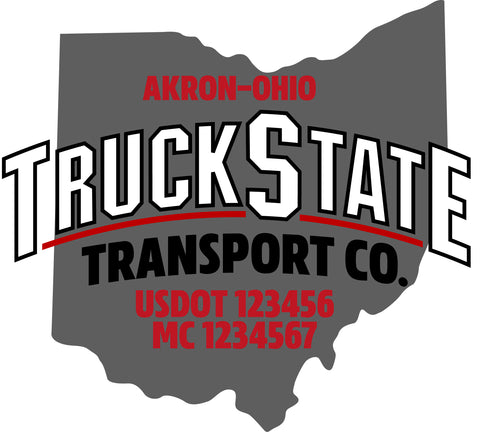 Truck Door Decal with USDOT & MC