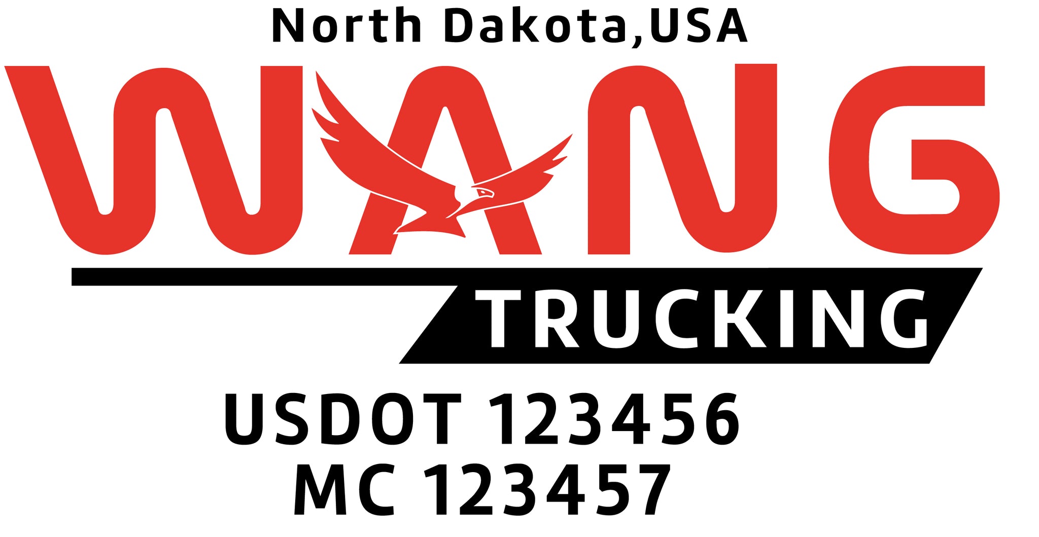 Truck Door Decal with USDOT & MC