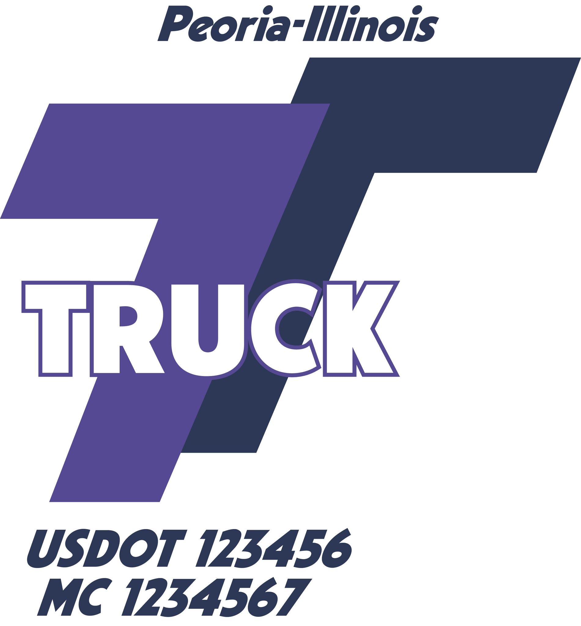  Truck Door Decal with USDOT & MC