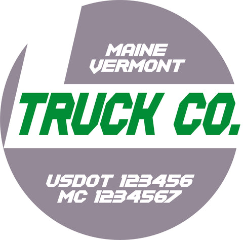  Truck Door Decal with USDOT & MC