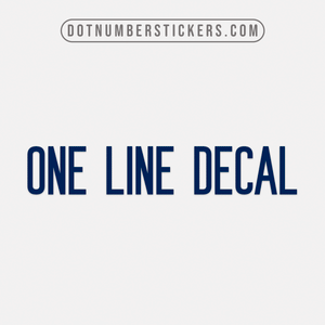 one line decal sticker