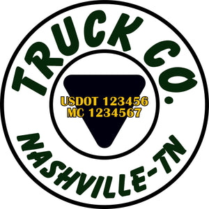  Truck Door Decal with USDOT & MC