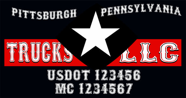  Truck Door Decal with USDOT & MC