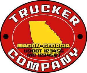  Truck Door Decal with USDOT & MC