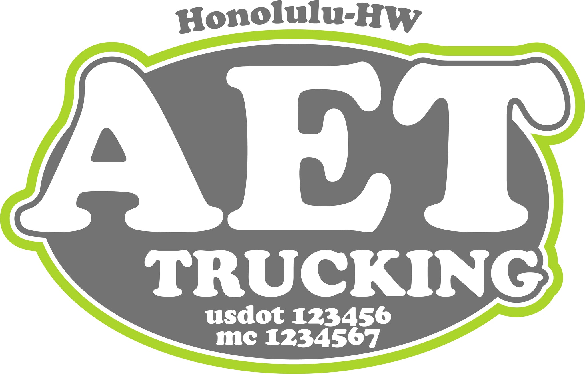  Truck Door Decal with USDOT & MC