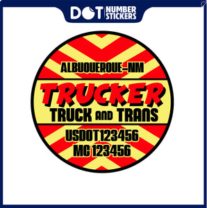  Truck Door Decal with USDOT & MC