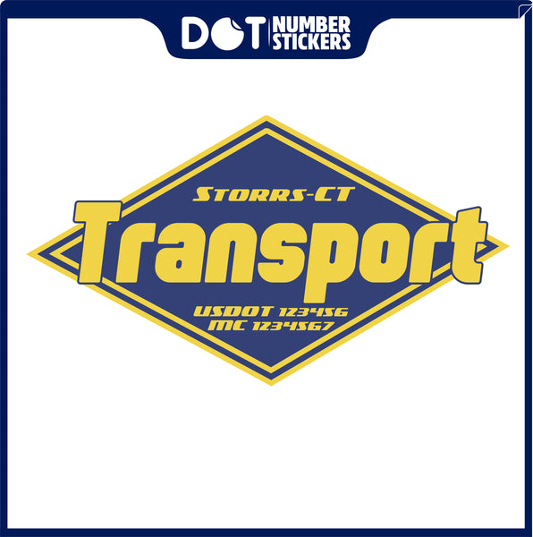  Truck Door Decal with USDOT & MC