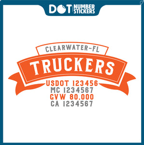  Truck Door Decal with USDOT & MC