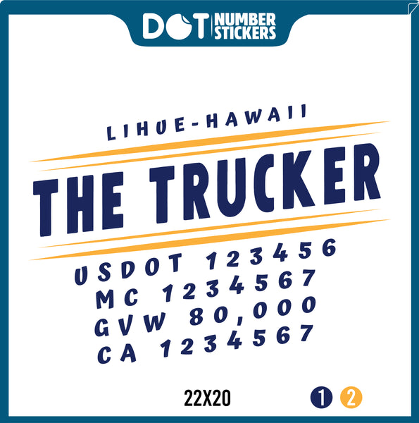 Company Name Truck Door Decal with USDOT & MC (set of 2)