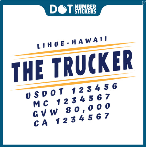  Truck Door Decal with USDOT & MC
