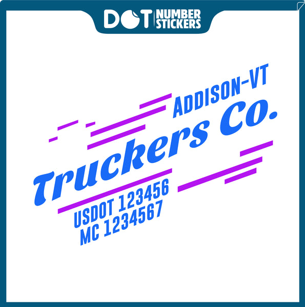  Truck Door Decal with USDOT & MC