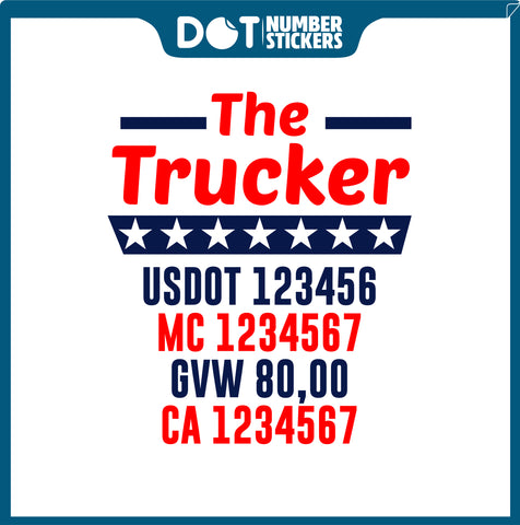  Truck Door Decal with USDOT & MC