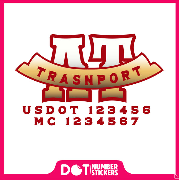  Truck Door Decal with USDOT & MC