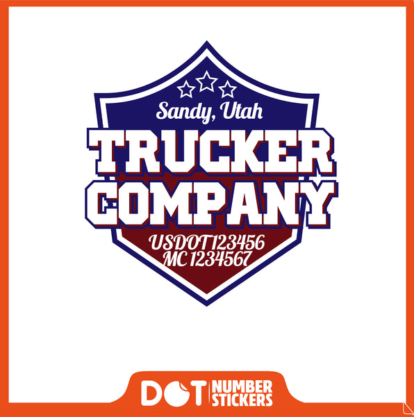  Truck Door Decal with USDOT & MC