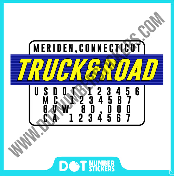  Truck Door Decal with USDOT & MC