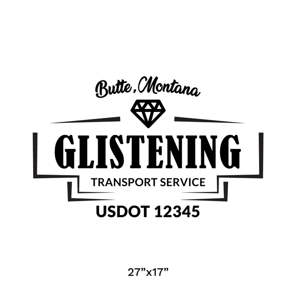 Company Name Truck Door Decal