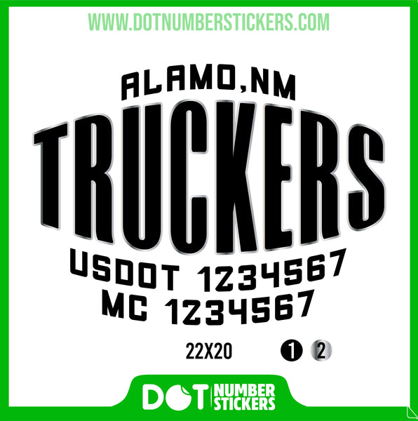 Company Name Truck Door Decal with USDOT & MC (set of 2)