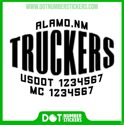  Truck Door Decal with USDOT & MC