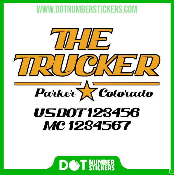  Truck Door Decal with USDOT & MC