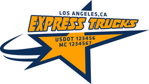  Truck Door Decal with USDOT & MC