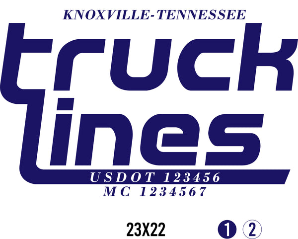 Company Name Truck Door Decal with USDOT & MC (set of 2)