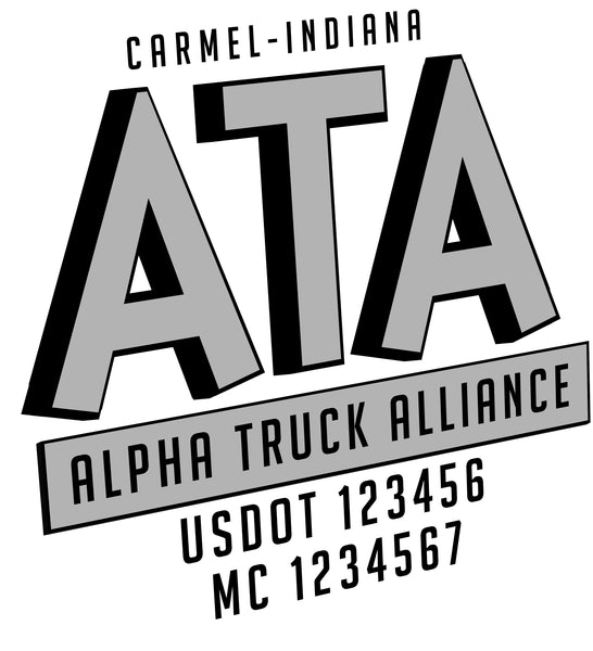  Truck Door Decal with USDOT & MC