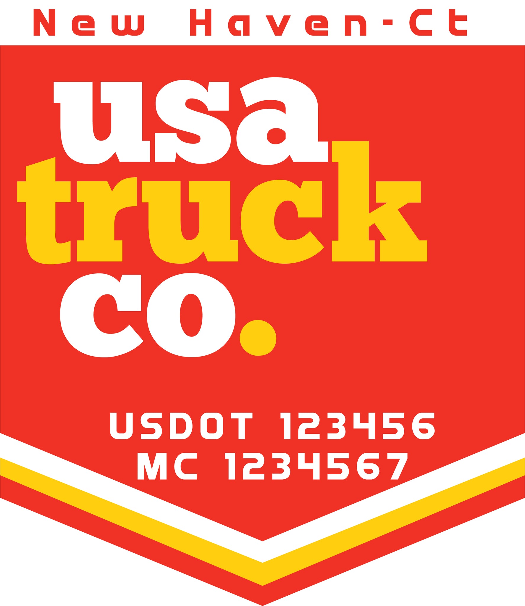  Truck Door Decal with USDOT & MC