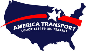  Truck Door Decal with USDOT & MC
