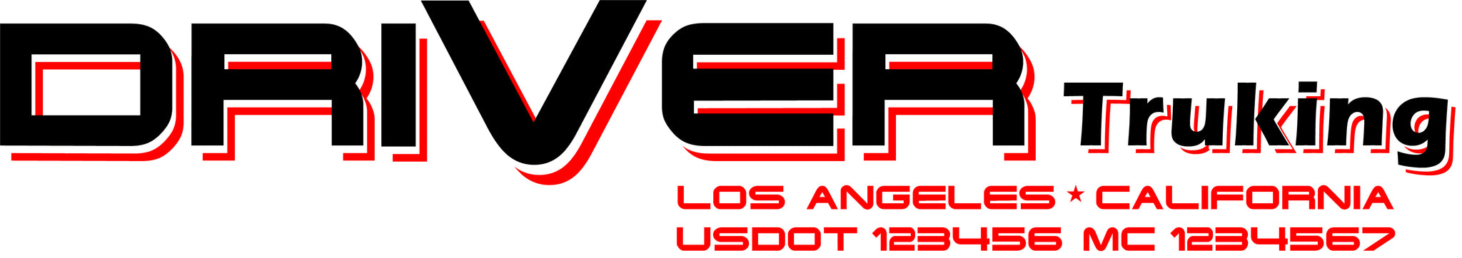  Truck Door Decal with USDOT & MC