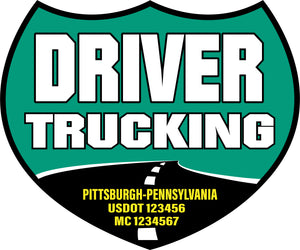 Truck Door Decal with USDOT & MC