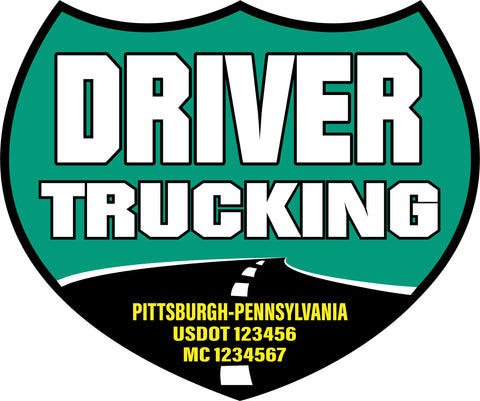  Truck Door Decal with USDOT & MC