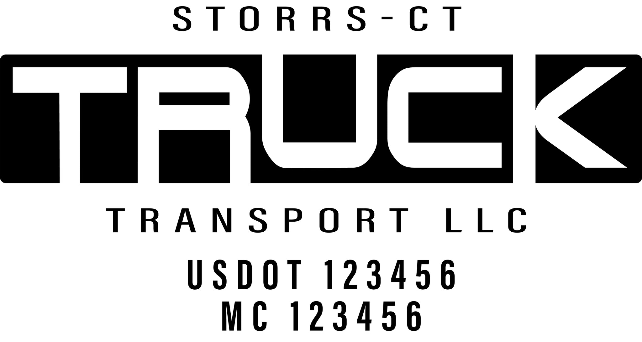  Truck Door Decal with USDOT & MC