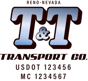  Truck Door Decal with USDOT & MC