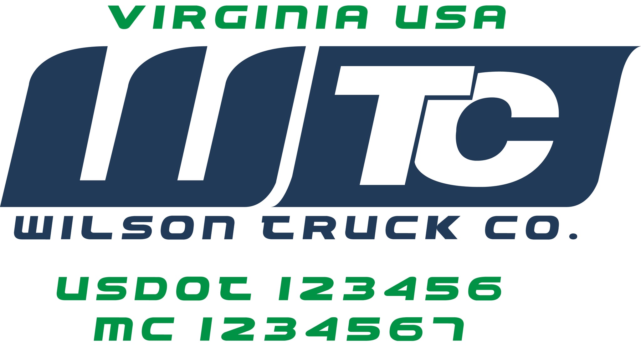  Truck Door Decal with USDOT & MC