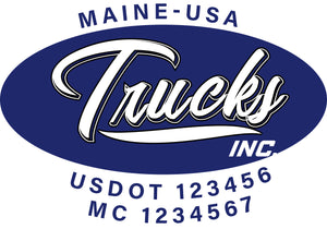  Truck Door Decal with USDOT & MC