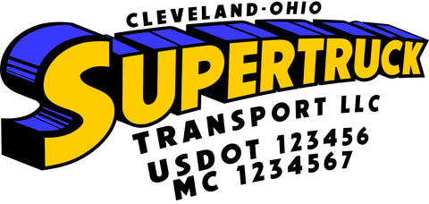  Truck Door Decal with USDOT & MC