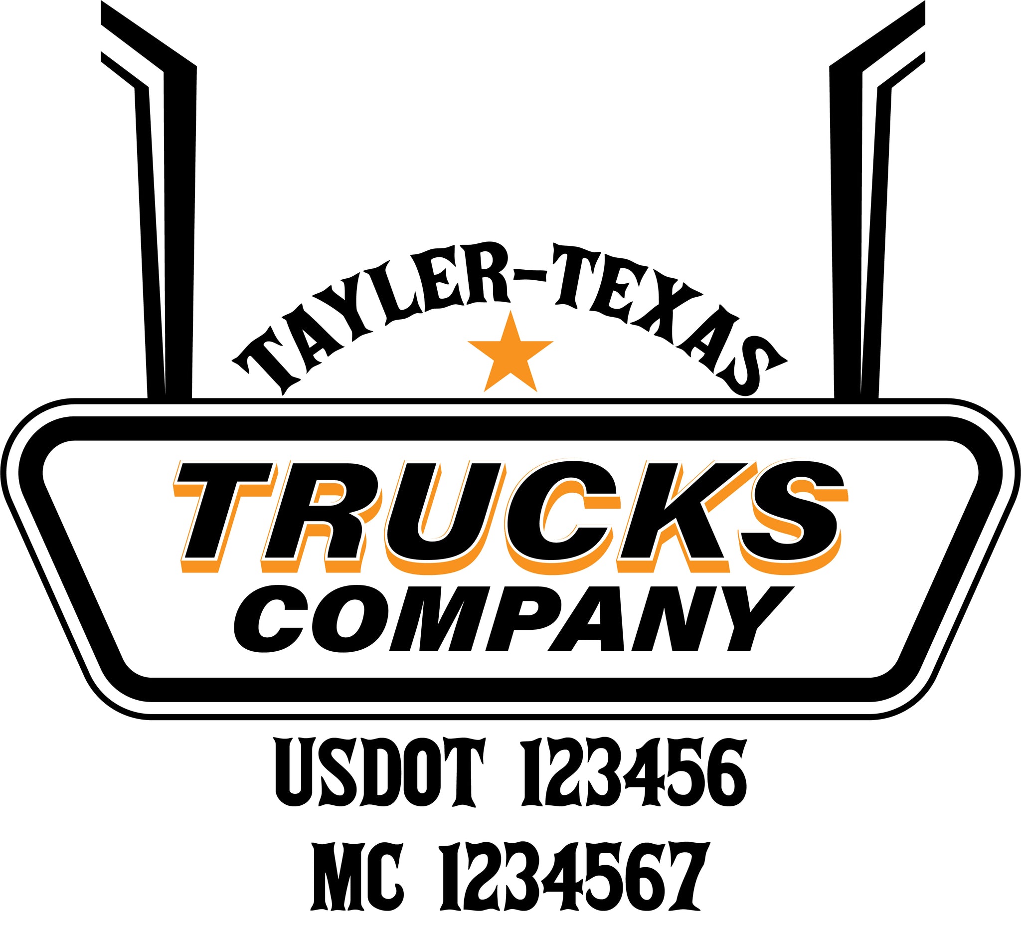  Truck Door Decal with USDOT & MC