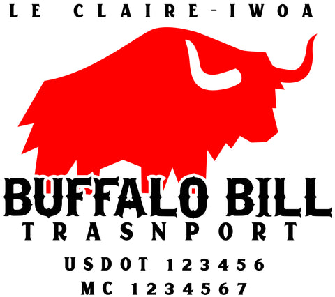  Truck Door Decal with USDOT & MC