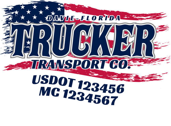  Truck Door Decal with USDOT & MC