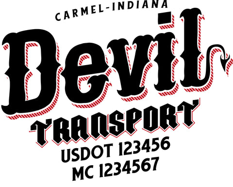  Truck Door Decal with USDOT & MC