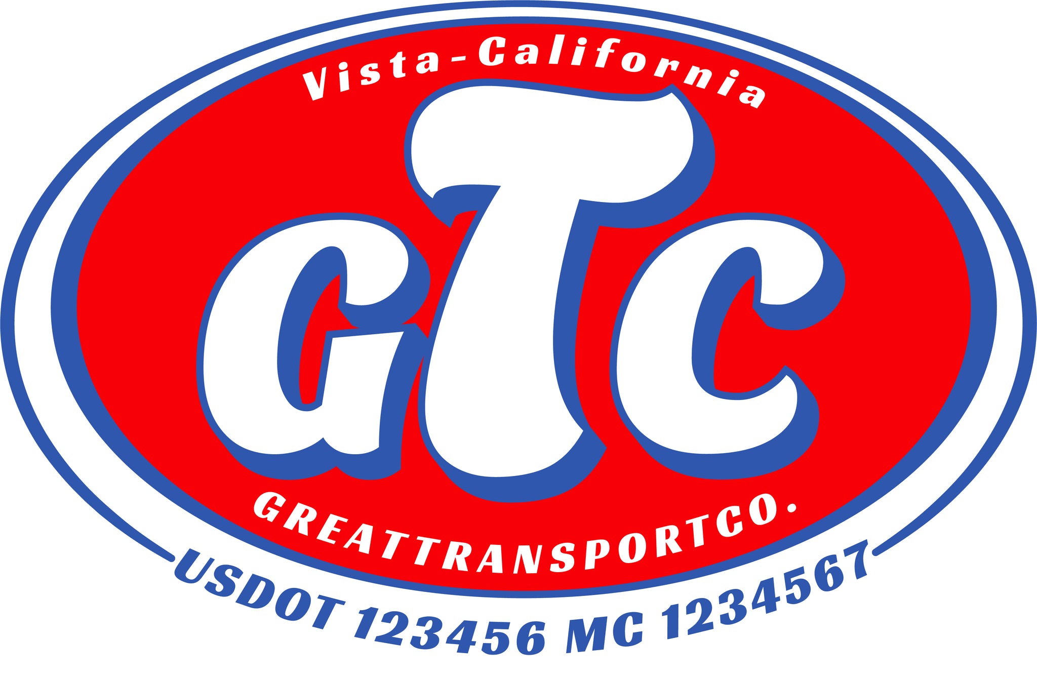  Truck Door Decal with USDOT & MC