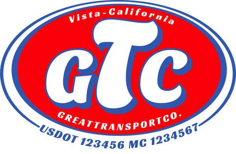  Truck Door Decal with USDOT & MC
