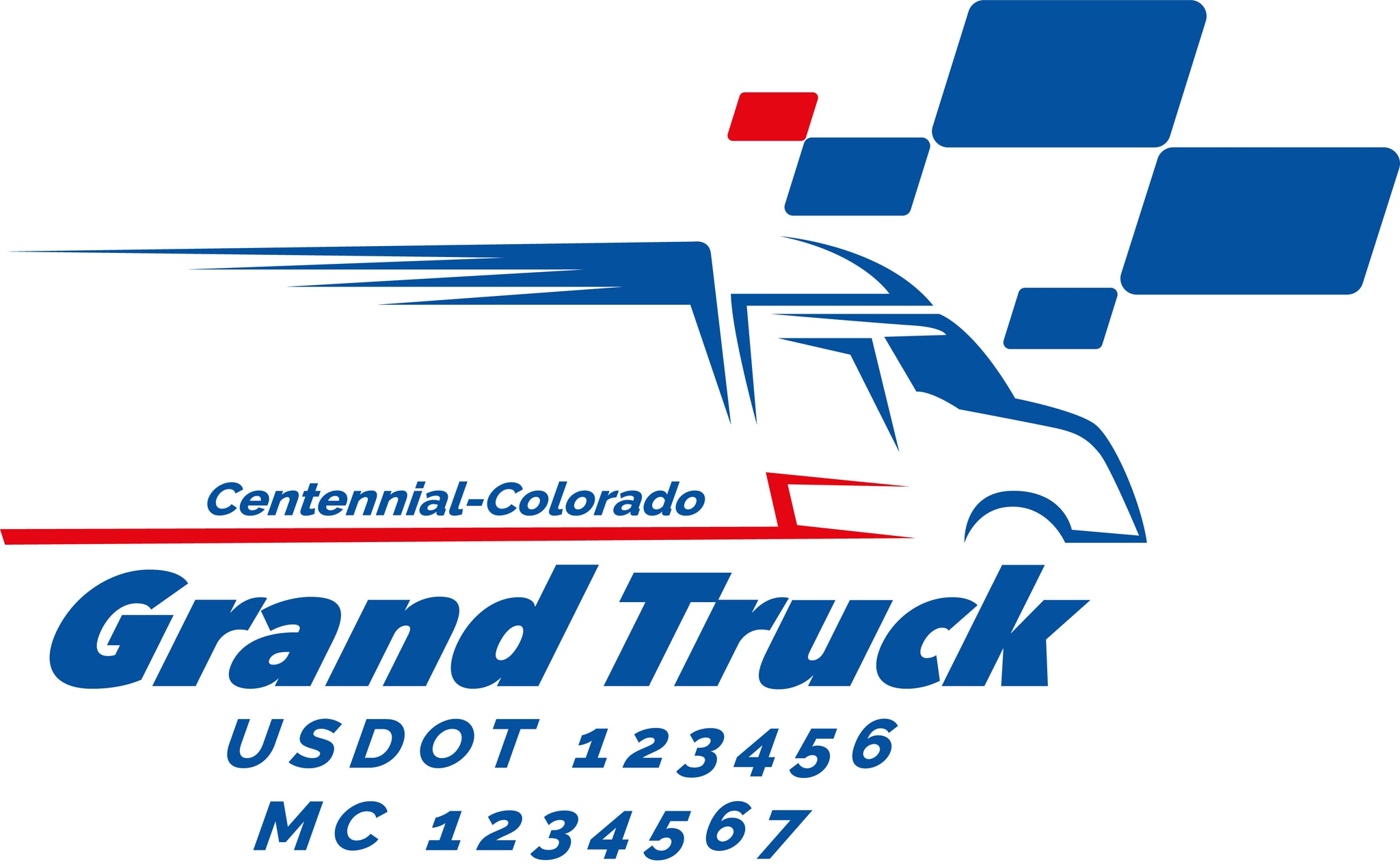  Truck Door Decal with USDOT & MC
