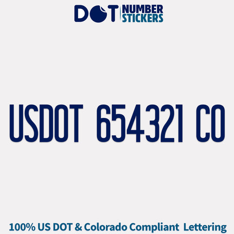 usdot sticker colorado