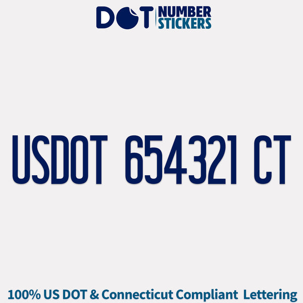usdot sticker Connecticut